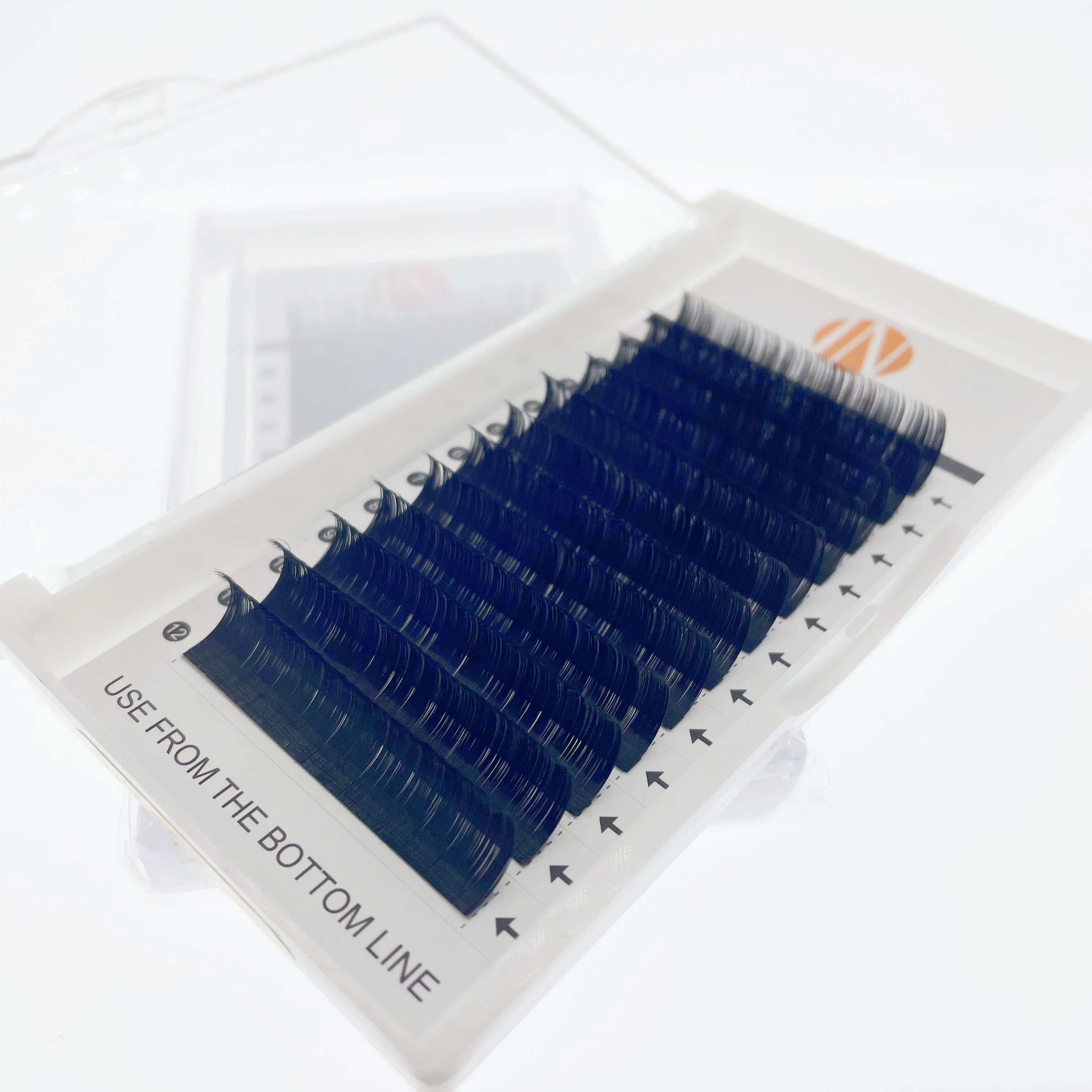Wholesale Private Label Korean PBT Fiber Handmade Cashmere Eyelash Extension Lash Trays