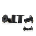 Flat Chamfered Head Furniture Screws M5 X 10MM Black Hex Head Binding Post Set