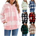 2024 Autumn Winter New Ready Stock Plush Coat Casual Breathable Leopard Print Fleece Long-Sleeved Hoodie