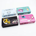 Disposable Sushi Packaging Box Light Salad Food Packaging for Takeaway Lunch Baking Pastry Box Matt Lamination Embossing Folder