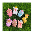 100Pcs/Lot 3D Cartoon Resin Charms Cute Bear Rabbit Giraffe Flatback Cabochons for DIY Jewelry Necklace Bracelet Making Supplies