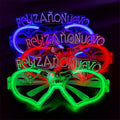 Spanish Heart New Year Glasses Colorful Happy New Year Christmas Decorations Party Gift for Friends