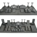 Engagement Low Faux Leather Box Ring Retail Counter Necklace Display Set Jewelry Stand Packaging with Microfiber