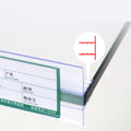 Best Selling Supermarket Retail Plastic Pvc Acrylic Label Tag Adhesive Data Strip Price Holder for Glass Shelves