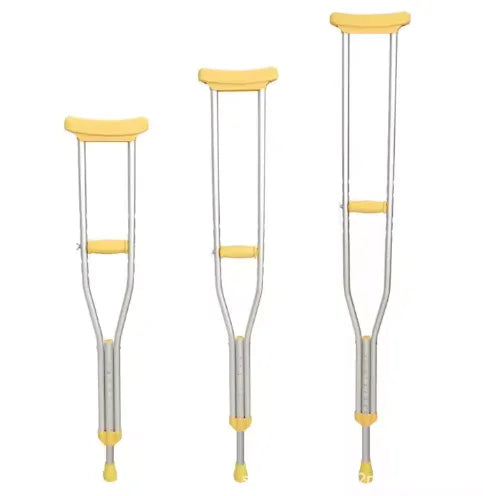 CRUTCH SPARE WALKING CANE RUBBER TIPS Aluminum Alloy Underarm Crutch T-Handle Adjustable Lightweight 500 lb Load Capacity for