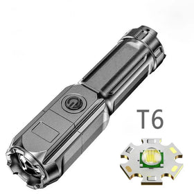 Helius Portable Telescopic Zoom Hiking Lantern Rechargeable Torchlight ABS Work Camping Fishing Light LED Tactical Flashlight