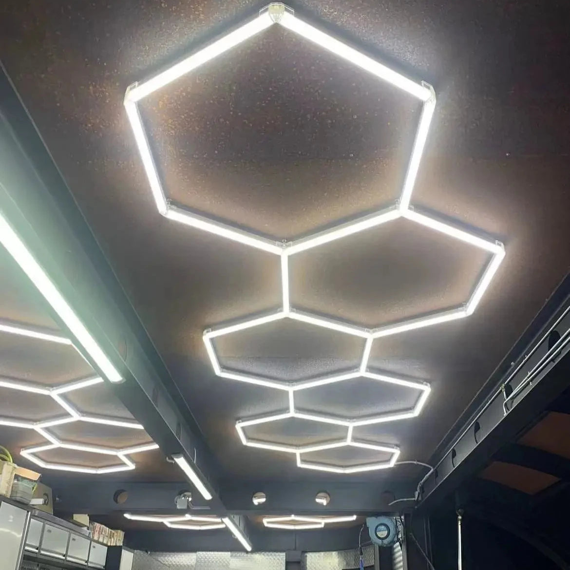 Hexagonal Led Light Hexagon Led Garage Light Honeycomb Working Hexagon Lights Lamp Led Hexagonale