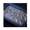 Manufacturer Customized Designs Metal Letter Phrase Name Key Chain Keyrings Keychains Holder Custom Name Keychain