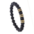 Men's Fashion Simple Beaded Bracelet with Ebony Wood Beads Elastic Jewelry Bracelets for Wedding Anniversary & Gift Occasions