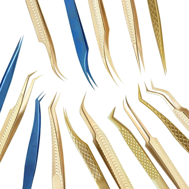 Custom Logo Wholesale Volume Tweezers for Eyelash Extension Sample