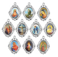 Catholic Metal Pendant Mix Holy Family Jesus Virgin Mary Saints Our Lady of Religious Figure Pendant