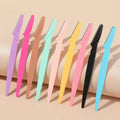 Wholesale Straight Razor Safe Thickening Style Facial Razors Multipurpose Eyebrow Scraper Cutters With Mesh Cutter Head