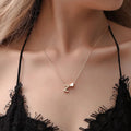 Initial Necklace Gold Plated Large Big Letters Pendant Necklace Script Name Monogram Necklaces for Women