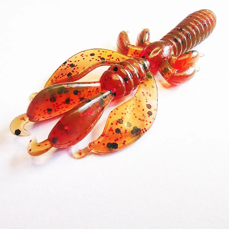 Alpha 60mm 27g Silicone Soft Crawfish Craw Bait Lifelike Fishing Lure with Vivid Swimming Action 9 Colors River Lake Stream