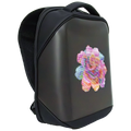 Slogan Screen Programmable School Travel Unisex Smart Laptop Backpack USB Waterproof Polyester Modern Design Portable TPU