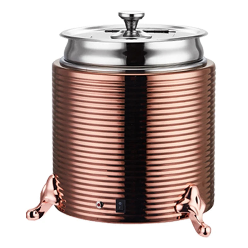 YITIAN 10L Commercial Restaurant Stainless Steel Large Capacity Food Thread Dry Electric Heating Soup Pot