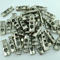 Wholesale Barrel Toggles Stop Conical Spring Elastic Double String Metal Cord End Stopper for Clothing