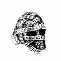 SS8-773R Steel Soldier Classic Bandage Skull Party Ring Skull Head Rings Stainless Steel Fashion Jewelry Gift