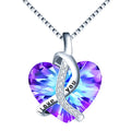Wholesale Hot Selling 925 Sterling Silver Crystal Luxury I Love You Necklace