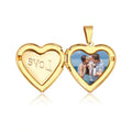 Wholesale Openable Heart Shape Photo Picture Locket Frame Pendant Necklace