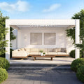 Outdoor Yard Factory Canopy Villa Electric Adjustable System Motorized Gazebo Pavilion Bioclimatic Louvered Aluminum Pergola