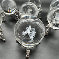 Cheap Price Wholesale Silver Metal Crystal Sphere Base Holder Crystal Stand for Home Decoration