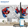 Blue Track Type Printer Direct to Wall Painting Machine 3D Effect UV Vertical Walls Printer DX10 Double Head Printing Machine