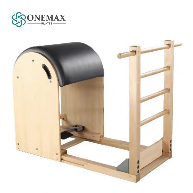 ONEMAX Multifunctional Maple Wood Pilates Reformers Fitness Equipment with Wooden Ladder Barrel