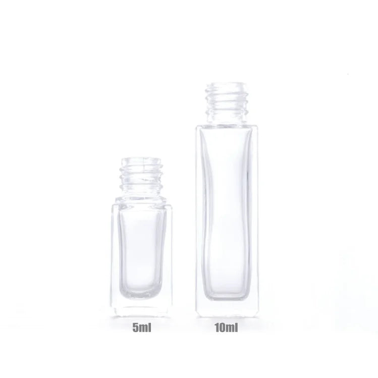 Wholesale clear 3ml 5ml 10ml Perfume Roll on Bottle Empty Roller Bottles for Essential Oils Eye Cream