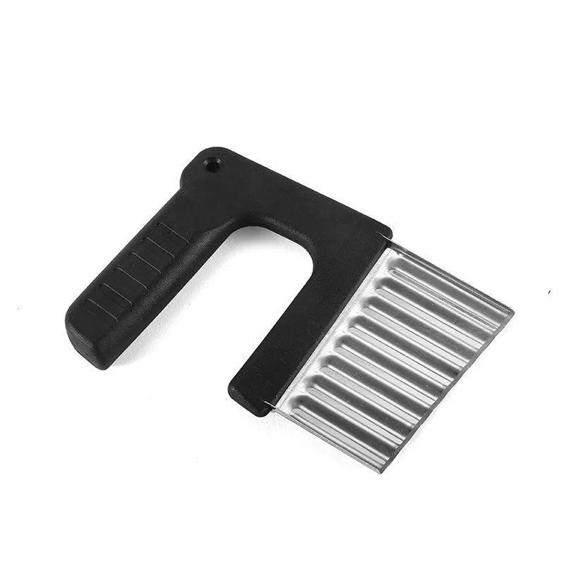 Creative Wave Stainless Steel Manual Food Grade Metal Slicer Eco-Friendly Crinkle Cutter Chopper Household Kitchen Easy Clean