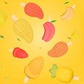 SILIKOLOVE Factory Customizable 6 Cavity Fruit Pineapple Shape Popsicle Molds LFGB Non Stick BPA Free Silicone Ice Cream Molds