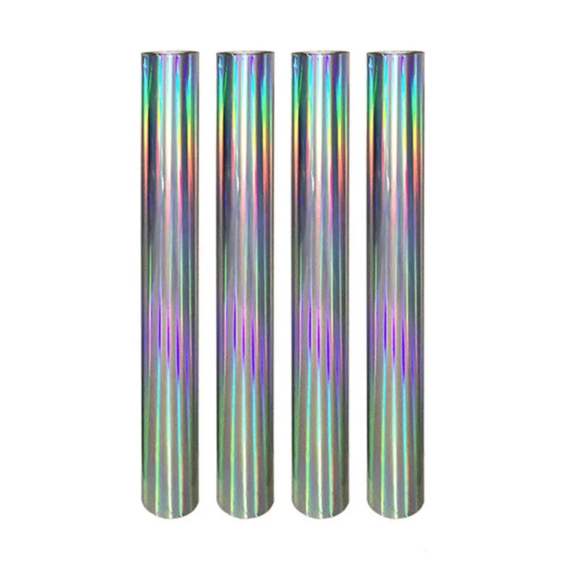 Holographic Vinyl Roll Eco-solvent Printable Laser-Processed PVC with Rainbow Effect Adhesive for Advertising & Decoration