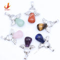 Custom logo Jade Charms Custom Angel Natural Agate Crystal Pendant