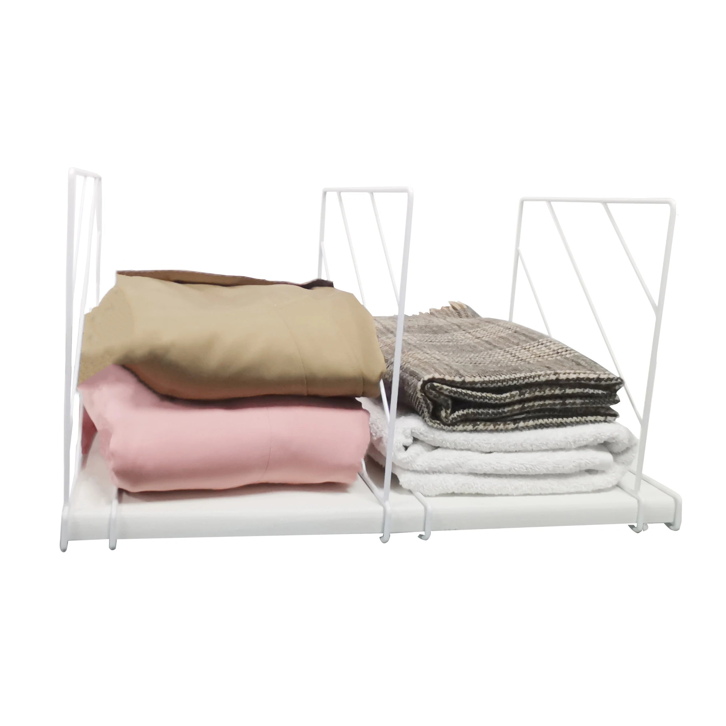 PYJ  Shelf Dividersfor Closet Organization Metal Closet Divider Perfect Shelf Organizer for Closet Bathroom or Kitchen Shelves