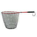 Topline Tackle Aluminum Telescopic Hand Net Cheap Chinese Landing Net with Silica Gel Mesh Foldable Fishing Equipment