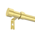 ARODDY Industrial Curtain Rods Steel End Cap Design Modern 28" to 48" Warm Gold Silver Heavy Duty Curtain Rods Poles for Patio