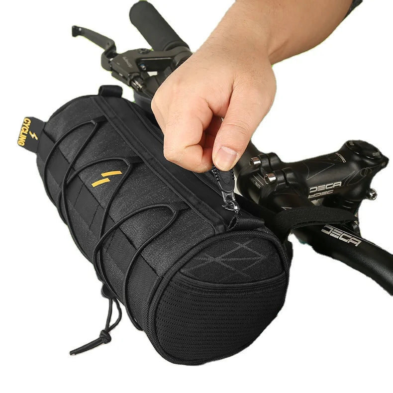 ASRQGOAL Customized Waterproof Camouflage Travel Outdoor Bikepacking Road Bike Gravel Front Top Tube Mounting Handlebar Bag