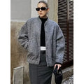 2023 Women's Elegant Solid Coat Button Long Sleeve Pocket Bomber Jacket Female Spring Casual Loose Streetwear Coats