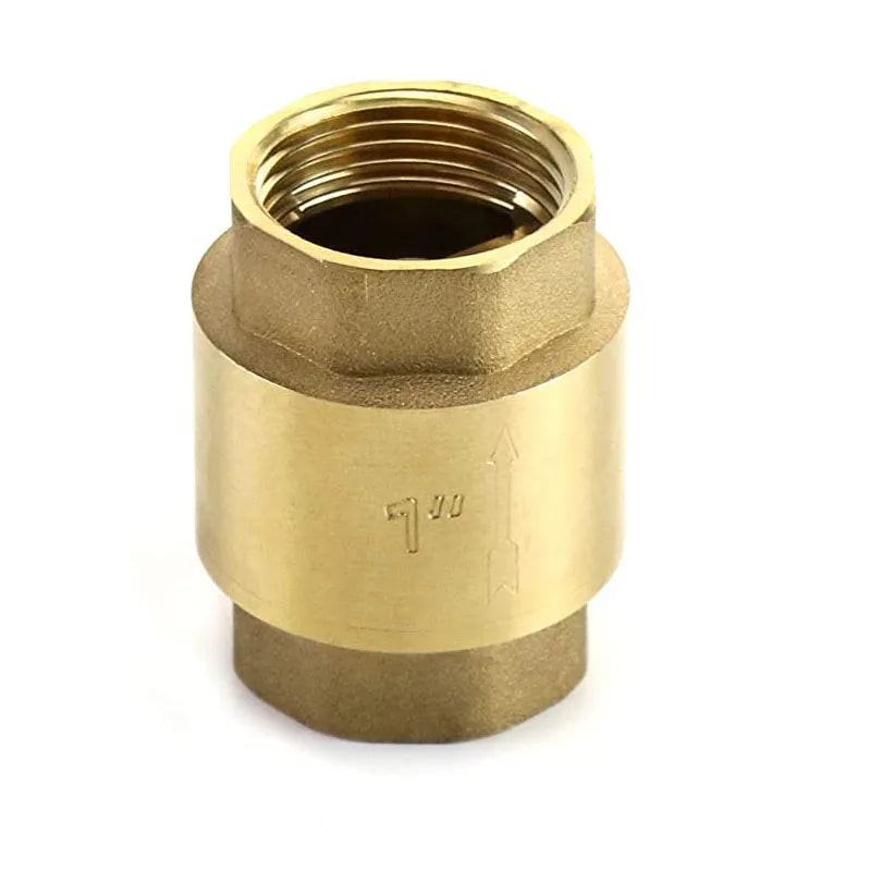 Factory Price Brass 1/2" Brass Vertical Check Valve With Spring One Way Check Valve