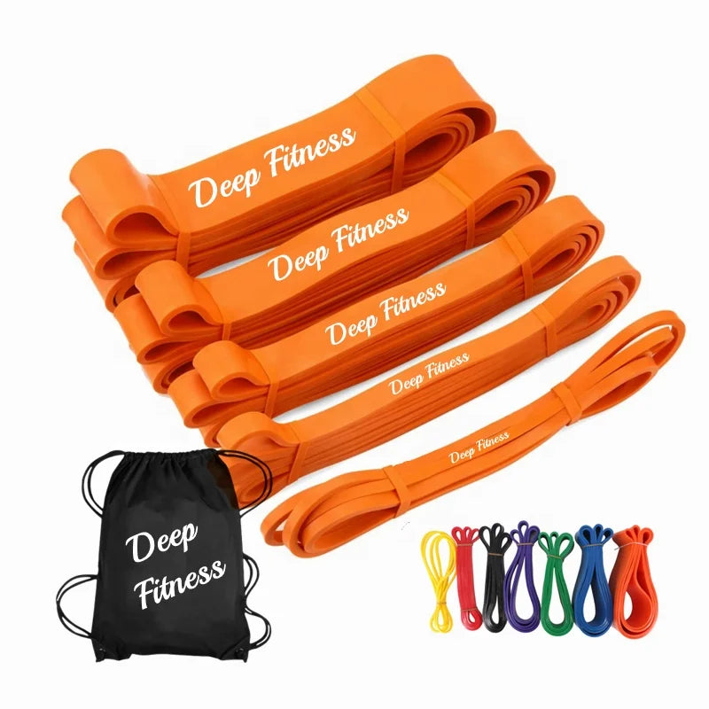 Training Workout Weightlifting Heavy Duty Long Power Band Gym Exercise Stretch Latex Resistance Band Fitness Pull up Assist Band