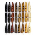 Costom Color Design Natural Wooden Sewing Horn Toggle Button for Coats