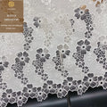 Embroidery Full Lace Five-petal Flower Pattern Laser Craft Hollow Embroidered Garment Dress Accessories
