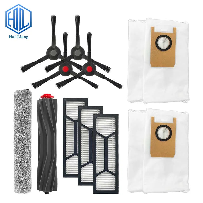 11PCS Accessories for EUFY Omni  S1Pro S1 Robot Vacuum Replacement Parts Main Brush Side Brush Hepa Filter Dust Bag Rolling Mop