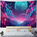 Galaxy Universe Planets Solar System Wall Tapestry Cotton Linen Eco-Friendly Wall Hanging Bedroom Living Room Decor Background