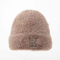 ALLCH   Custom Letter Knit Hat Fashionable Wholesale  Winter Sfot  Beanie  for Women