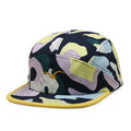 Custom Sublimation Screen Print logo 5 Panel Outdoor Running Snapback Camp Cap With Plastic Buckle
