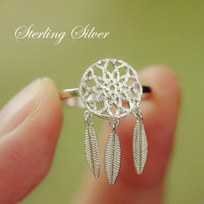 925 Silver Rings for Women Geometric Open Ring Hypoallergenic Jewelry Gifts for Girls