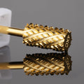 Large Barrel Flat Tip Tungsten Carbide Manicure Milling Cutter Cross Cut Two Way Use High End Nail Gel Polish Off Nail Drill Bit