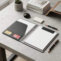 Custom Logo Multifunctional Leather A4 Conference Folder Document Organizer Business Stationery Folder Contract File Folders