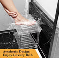 Customizable Acrylic Shower Chair Shaving Legs Plexiglass Ottoman for Internal Outdoor Use Home Office Living Room Bedroom